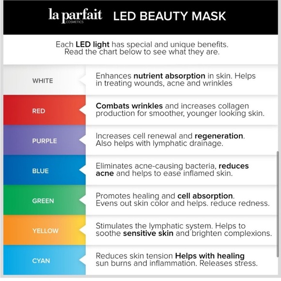 La Parfait LED beauty mask multi color light - Picture 8 of 8